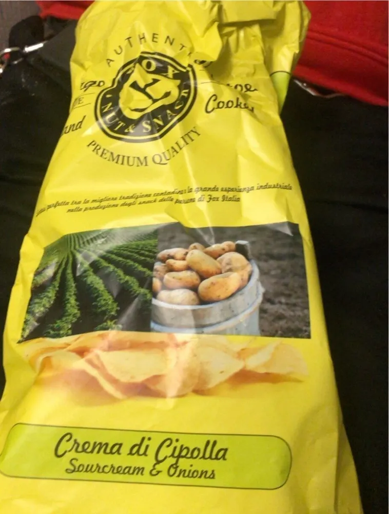 Patatine crema di cipolla