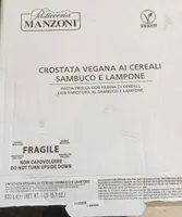 Crostata vegana ai cereali sambuco e lampone