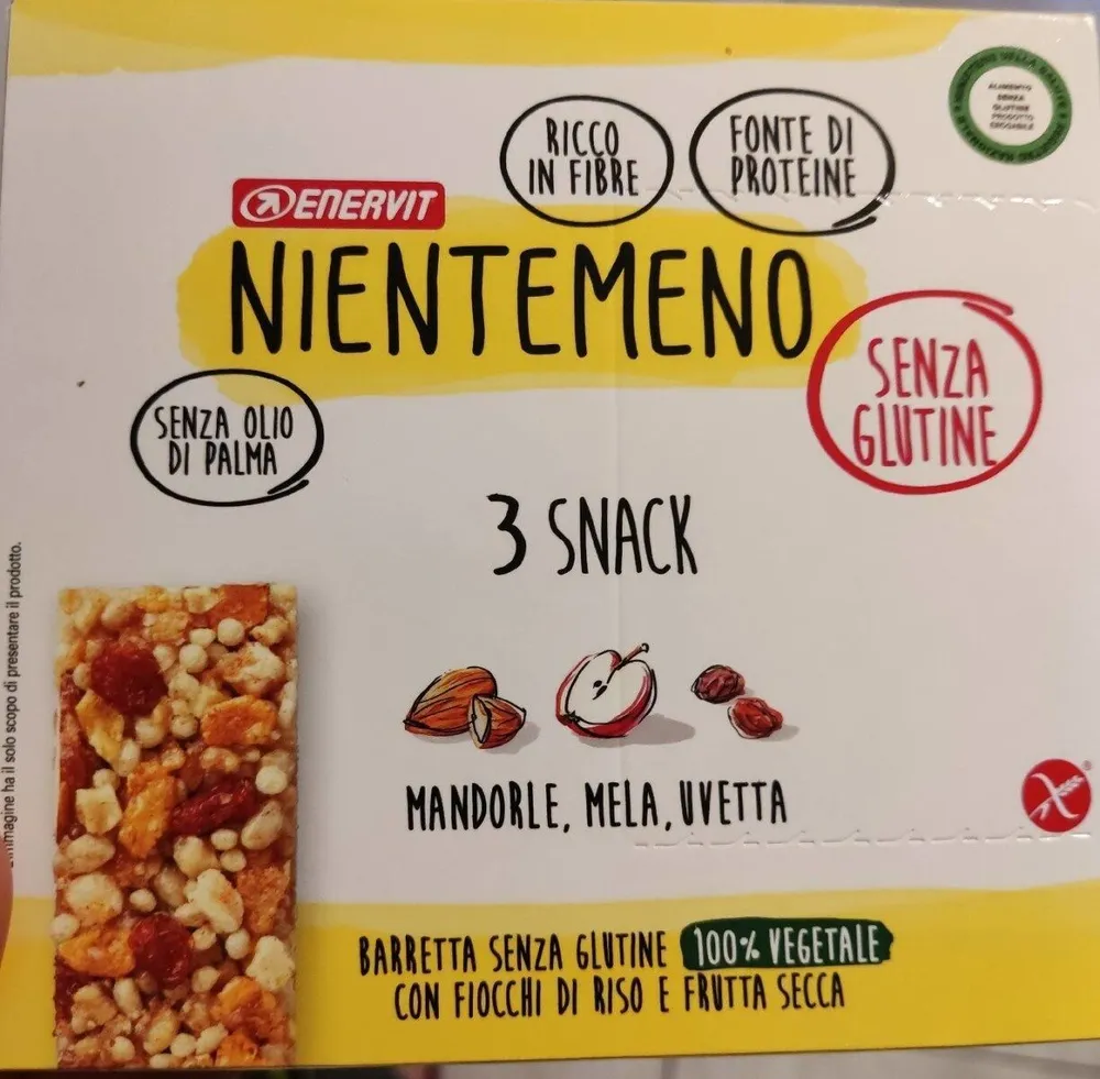 Nientemeno barrette mandorle mela uvetta