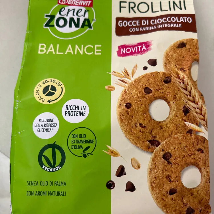 Frollini con gocce di cioccolato