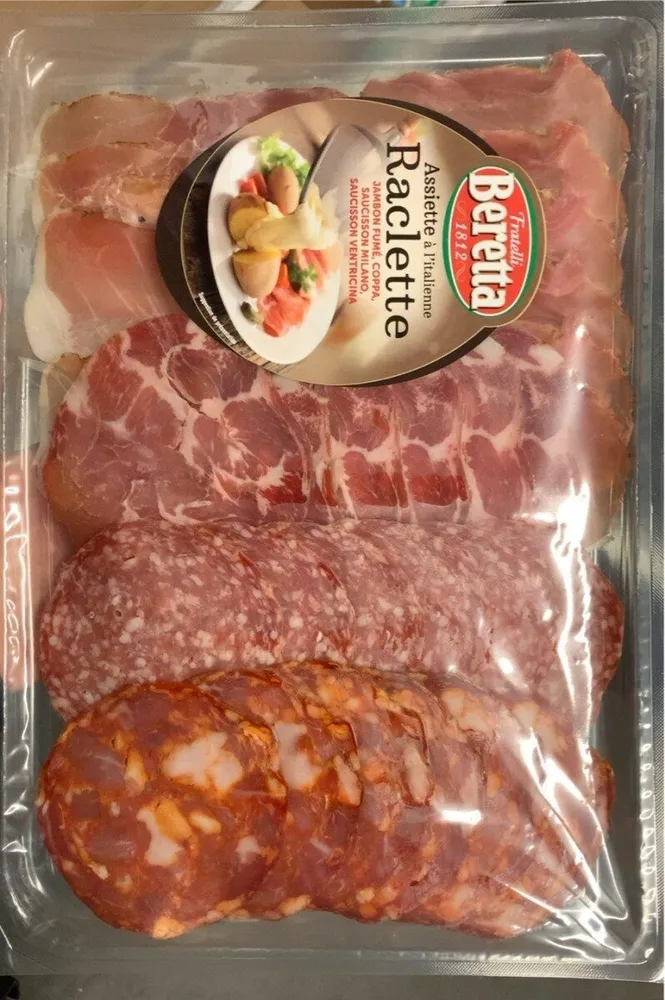 Assiette à l’italienne Raclette