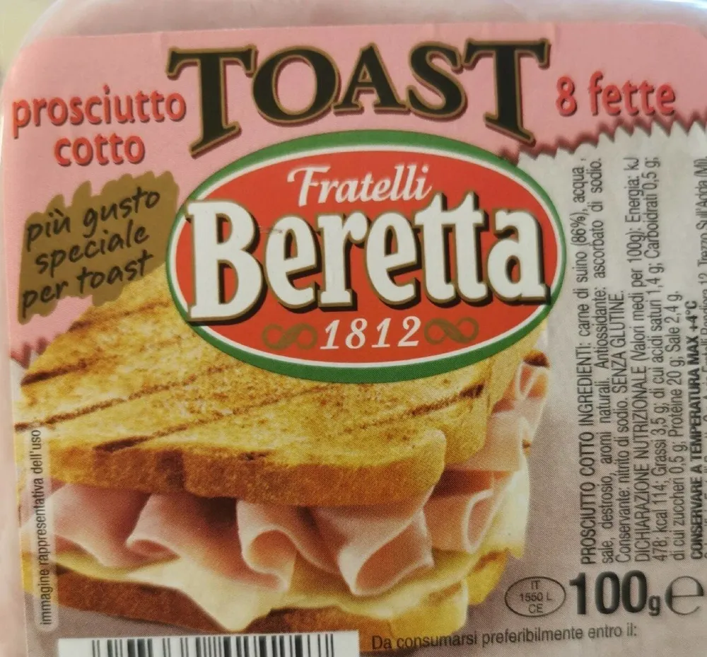 Prosciutto cotto toast