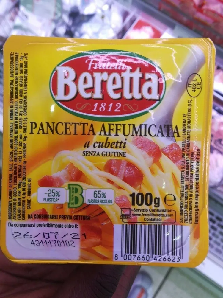 Pancetta affumicata a cubetti