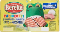 Paciocotti hamburge dIGProsciutto cotto con mozzarella