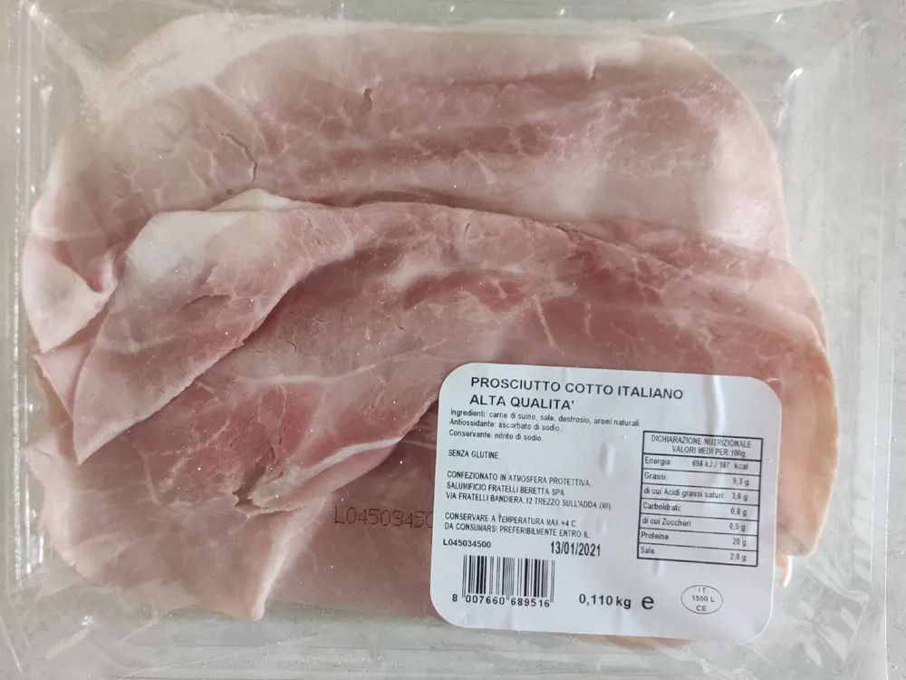 Prosciutto collo italiano alta qualità