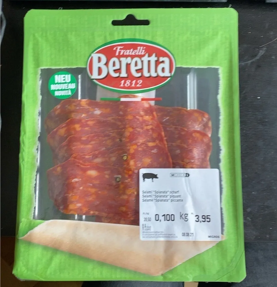 Salami ‘spianata’ piquant