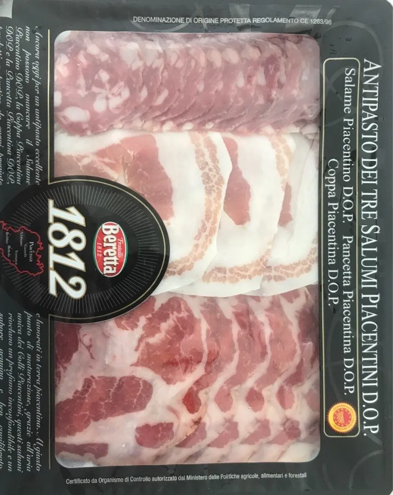 Antipasto dei tre salumi