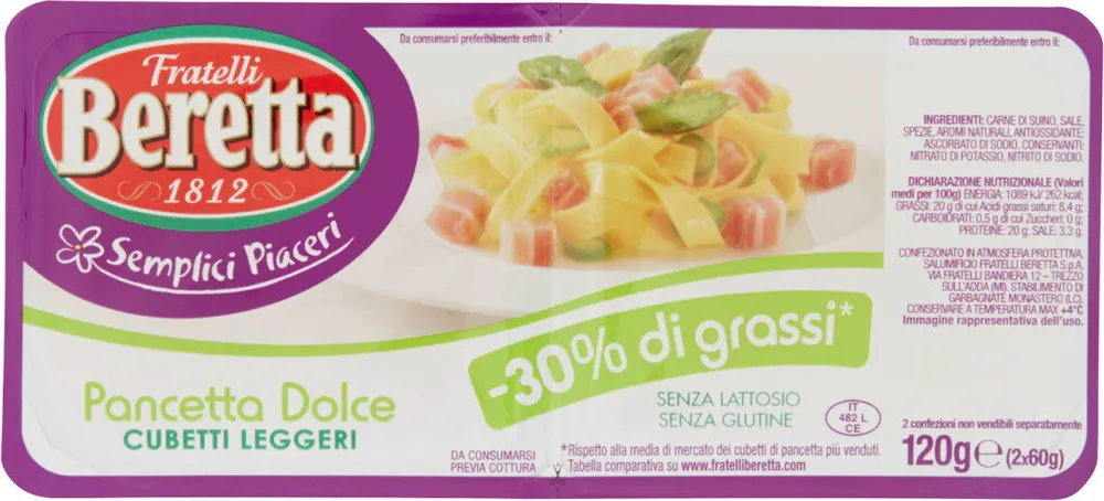 SemplicIGPiacerIGPancetta dolce cubetti leggeri