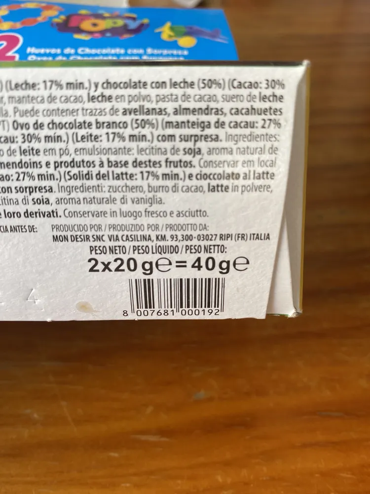 Huevos de chocolate con sorpresa