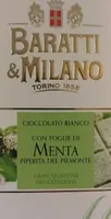 Ciocolato bianco con foglie di menta