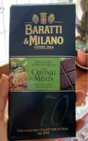 Cioccolato Extra fondente con cristalli alla menta