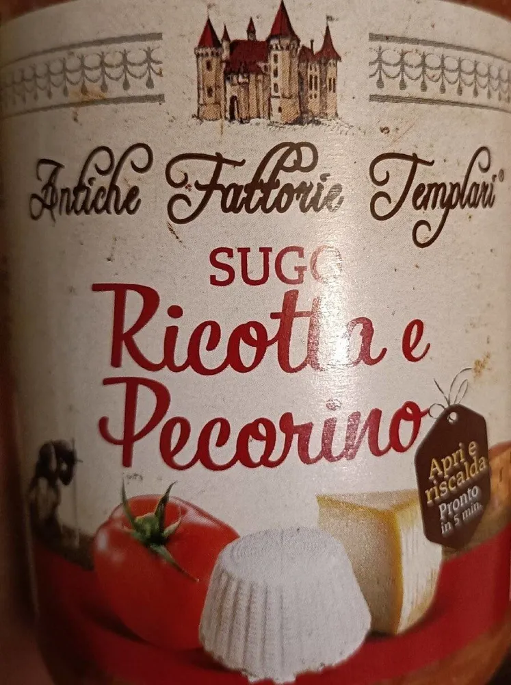 Sugo ricotta e pecorino