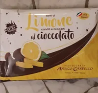 Filetti di limone conditi e ricoperti al cioccolato