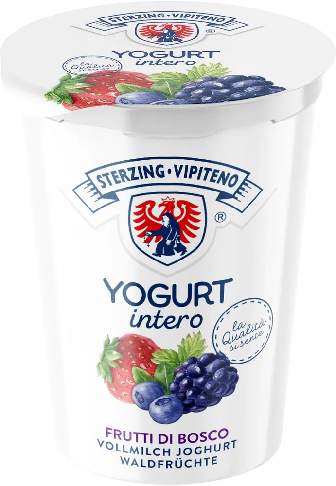 Yogurt intero - 500g - Gusto frutti di bosco