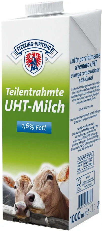 Latte parzialmente scremato UHT - 1,6% - 1l