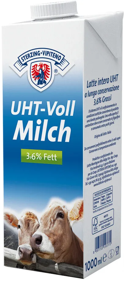 Latte UHT intero - 3,6% - 1l