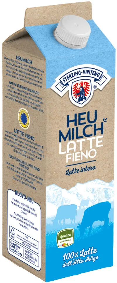 Heymilk - fresh pastorised whole milk 'Vipiteno' - 10lt