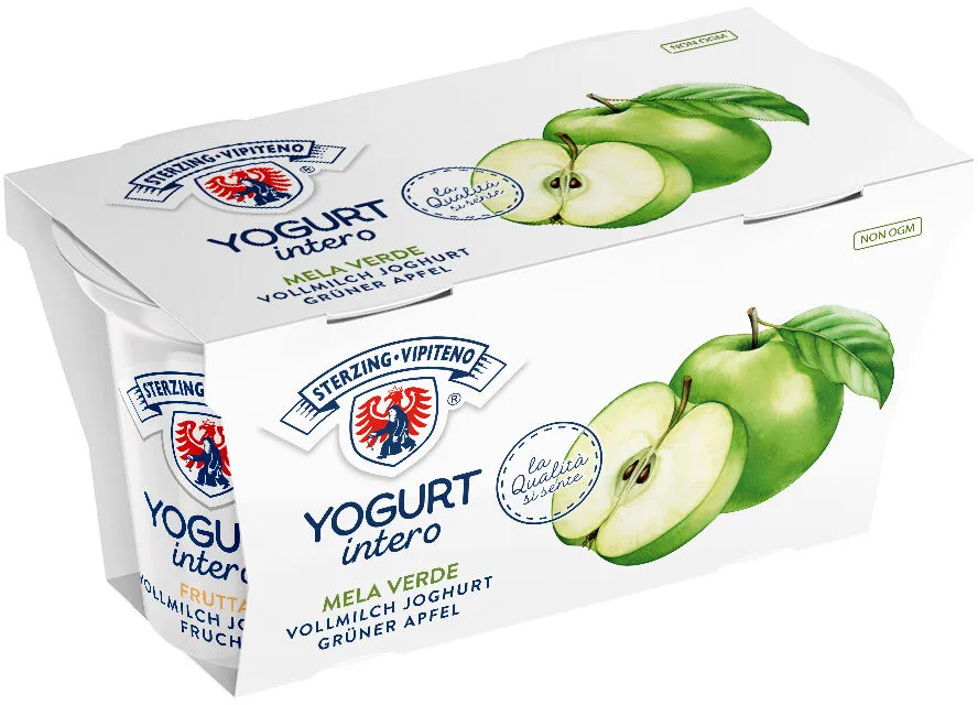 Yogurt intero - 125g x 2 - mela verde