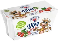 Vipy Yogurt biologico da latte fieno - fragola - 115g x 2