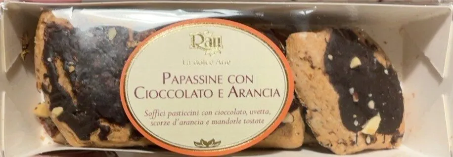 Papassine con cioccolato e arancia