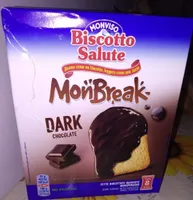 Biscotto salute fondente fetta biscottata ricoperta