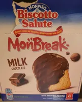 Biscotto salute latte fetta biscottata ricoperta con cioccolato