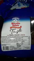 Tagli con fave di cacao e cocco