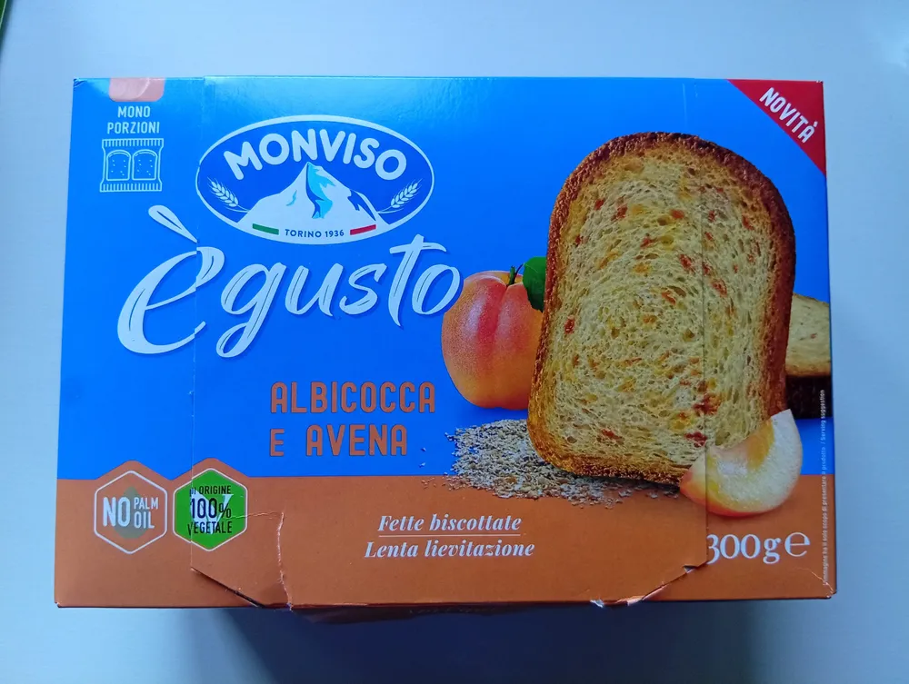 Fette biscottate albicocca e avenae avena