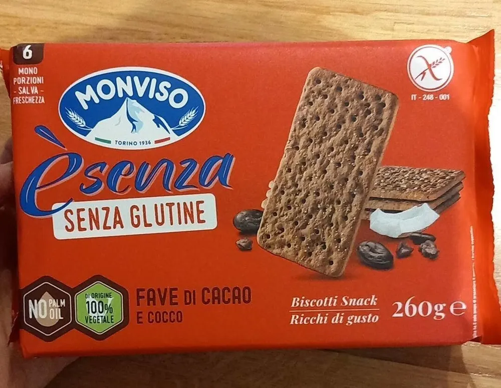 Èsenzaglutine Fave di cacao e cocco
