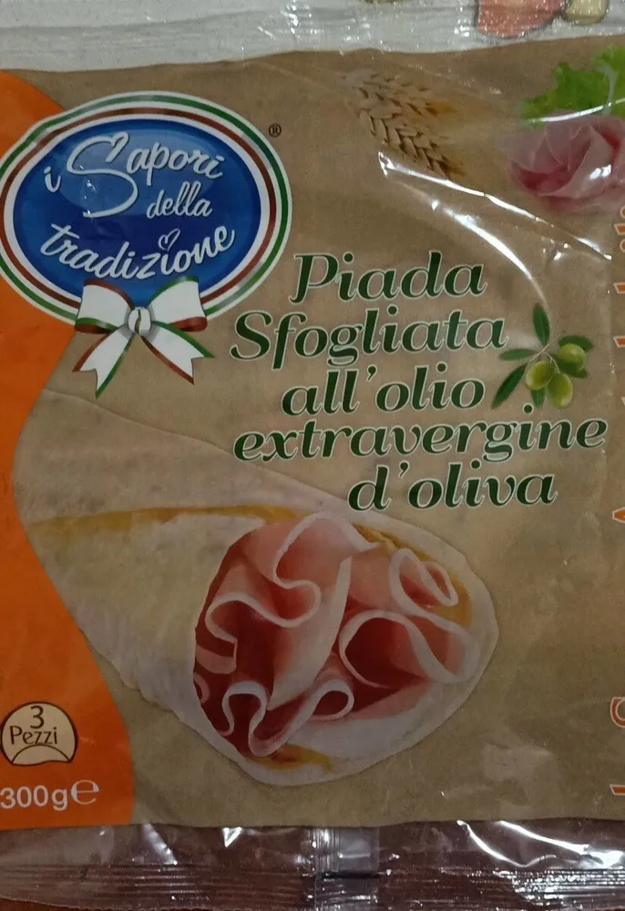 Piada sfogliata all'olio extravergine d'oliva