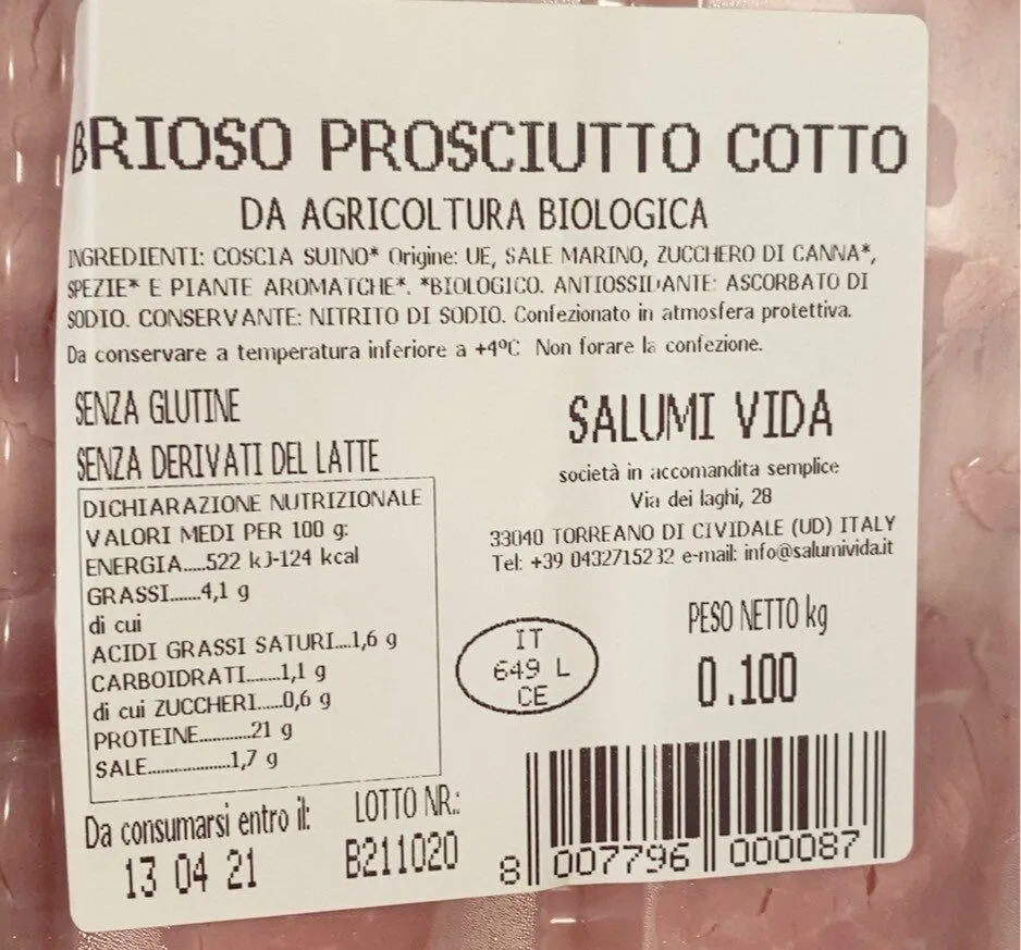 Prosciutoo cotto