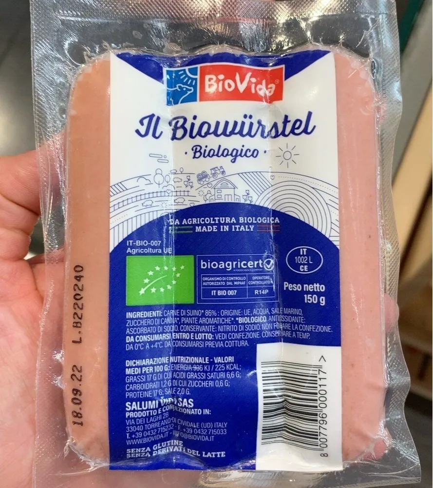 Il biowurstel biologico