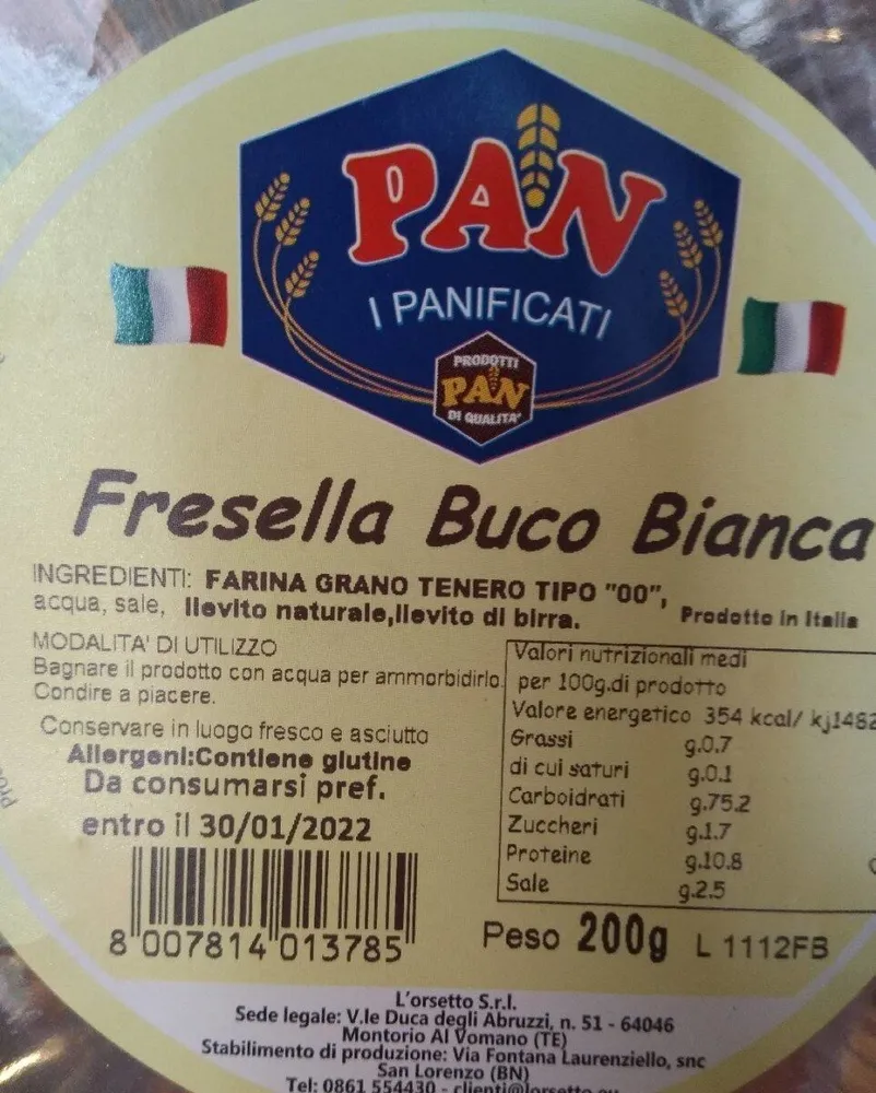Fresella Buco Bianca
