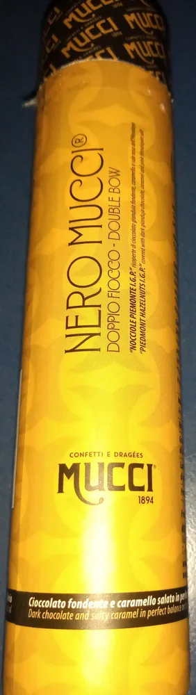 Nero Mucci cioccolato gianduia fondente con caramello