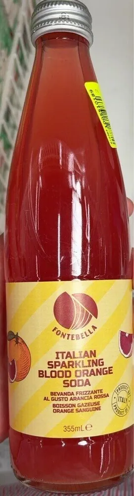 Italian sparkling blood orange soda