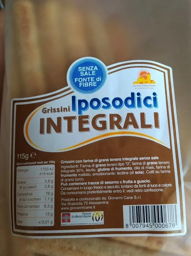 Grissini iposodici