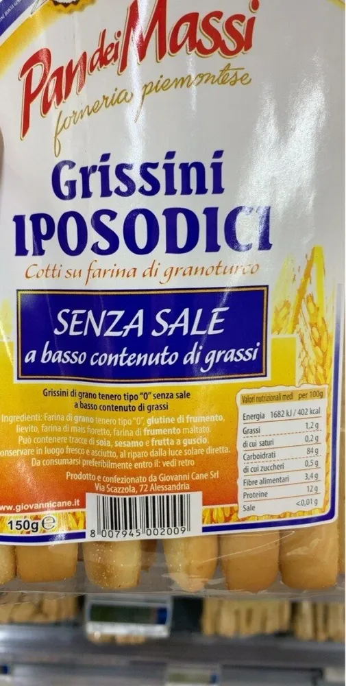 Grissini iposodici
