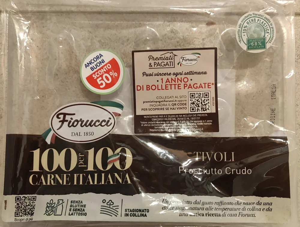 Tivoli prosciutto crudo