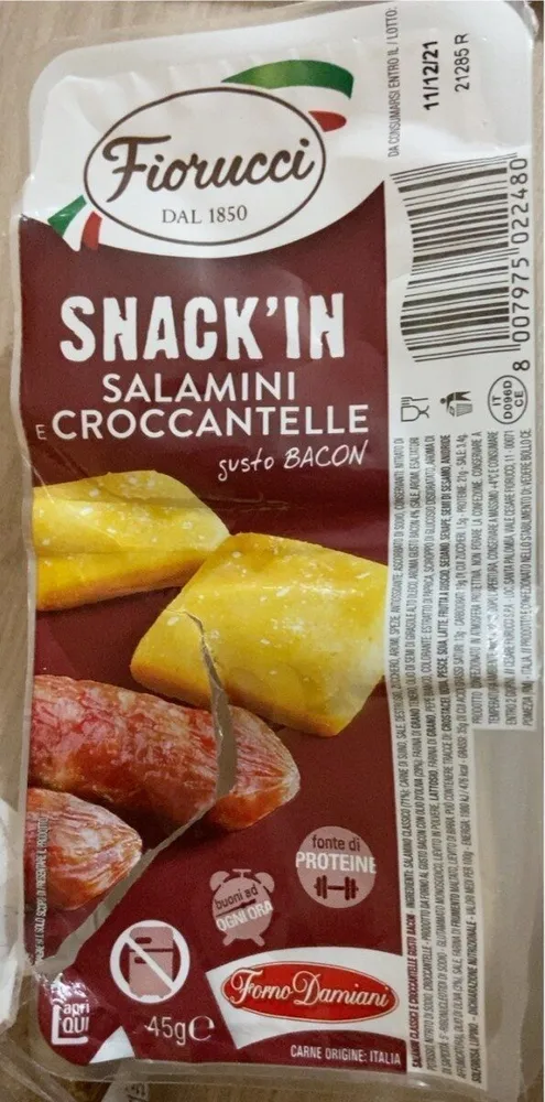 salmoni e croccantelle gusto bacon snack’in