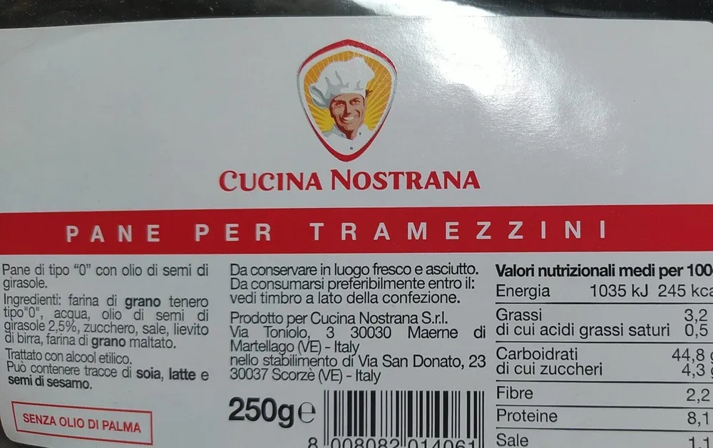 Pane per tramezzini