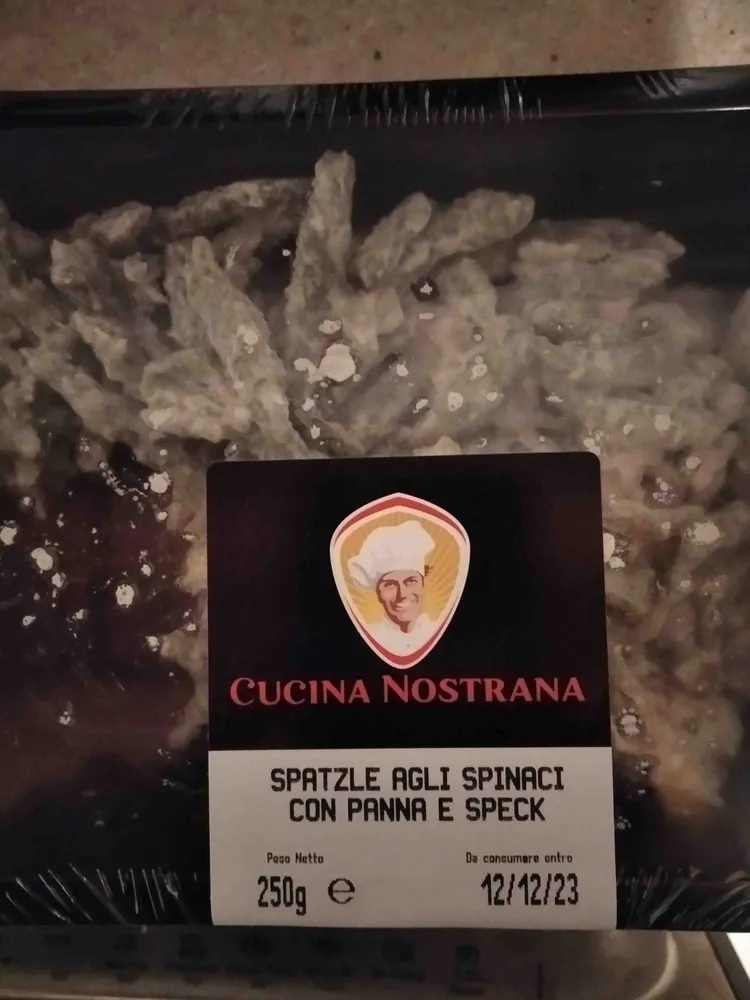 spatzle spinaci panna speck