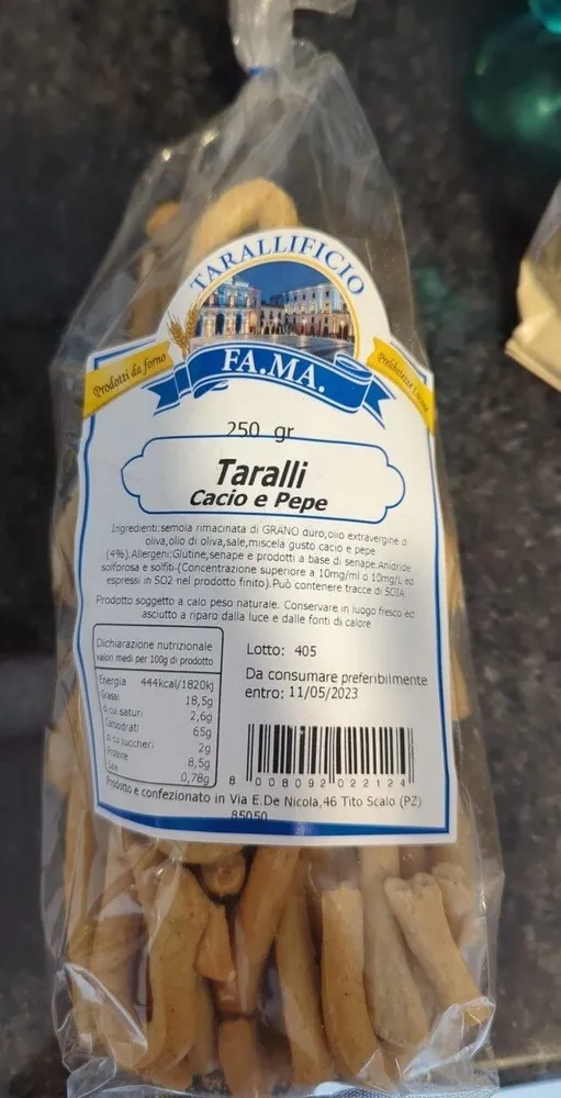 Taralli cacio e pepe