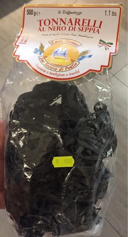 Tonnarelli al nero di seppia