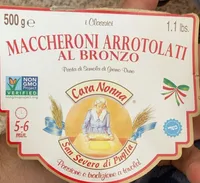 Maccheroni arrotolati al bronzo