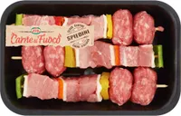 Carne al fuoco spiedino rustico di suino