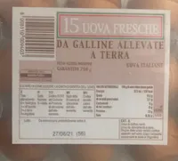 15 uova fresche da galline allevate a terra