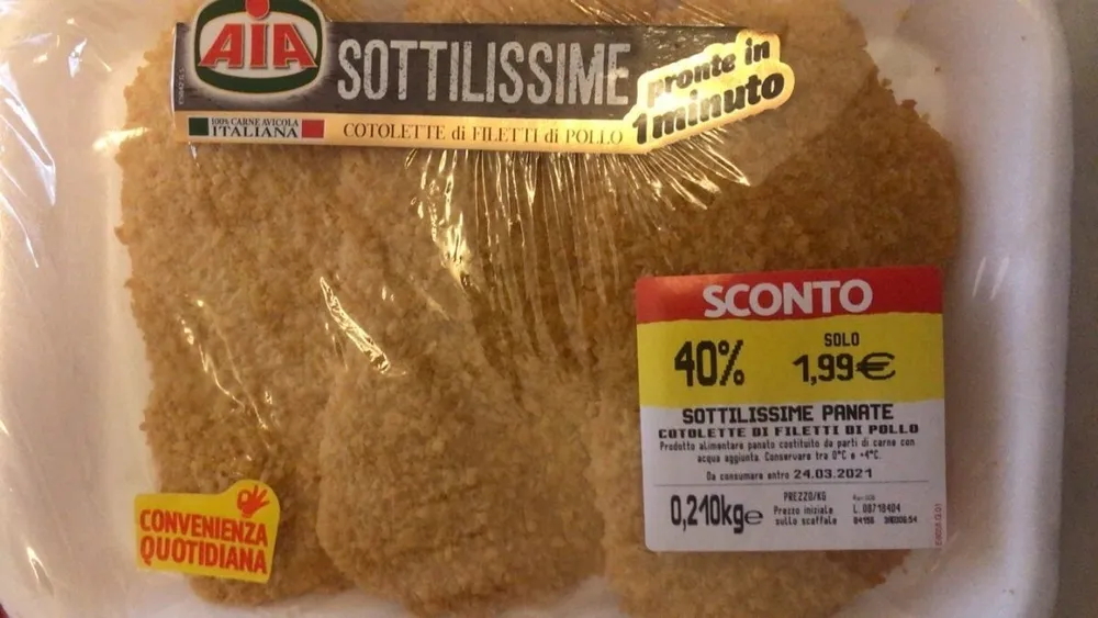 Cotoletta di filetto di pollo