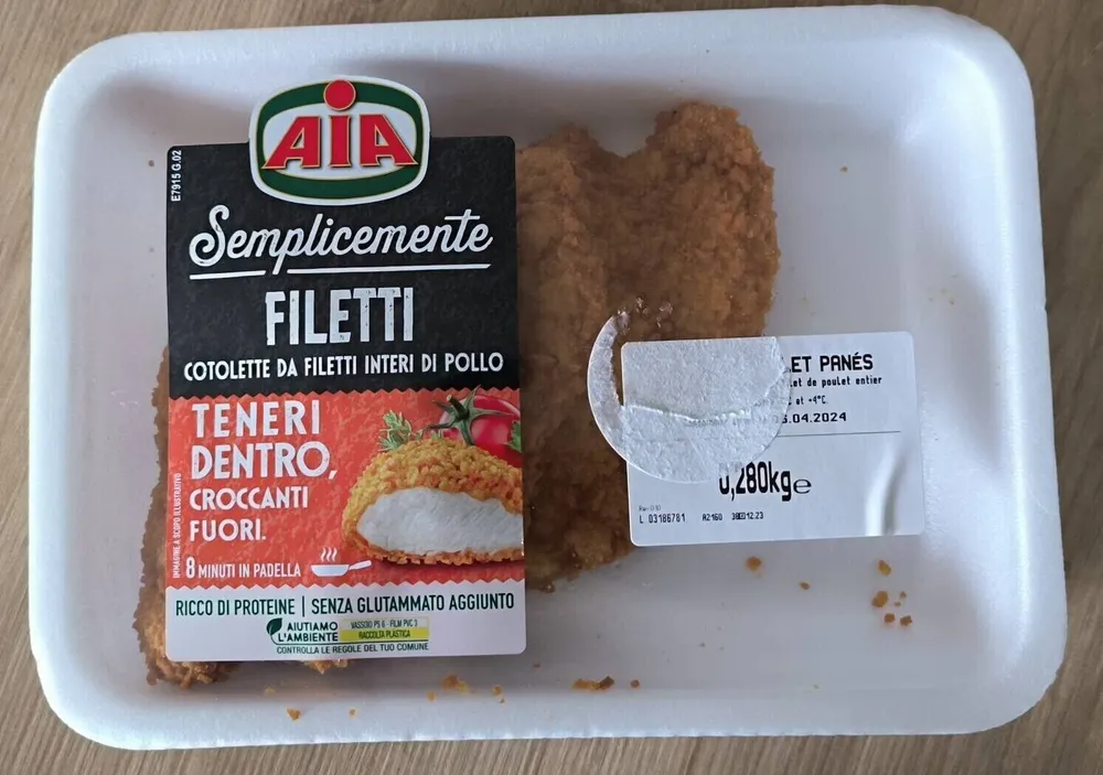 Filets poulet panés