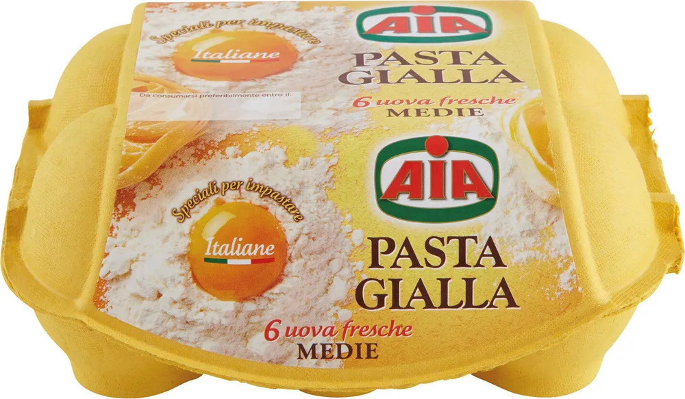 Uova fresche pasta gialla medie