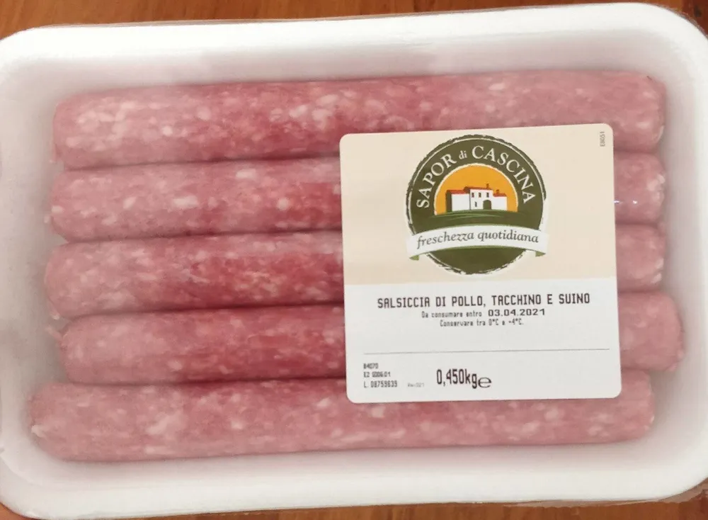 Salsiccia di pollo, tacchino e suino